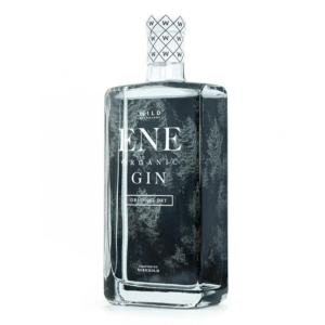 en flaska med ENE Organic Original Dry gin